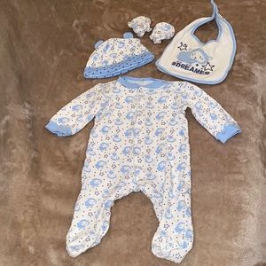 Cutie Pie 5-piece “Dreamer” Sleeper Set